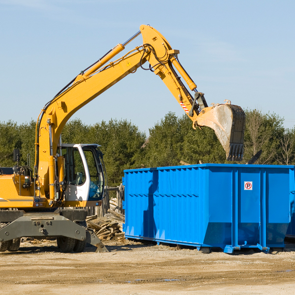 can i choose the location where the residential dumpster will be placed in California MD